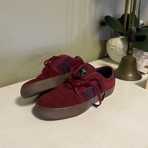 Adidas Men's Red and Blue Sneakers